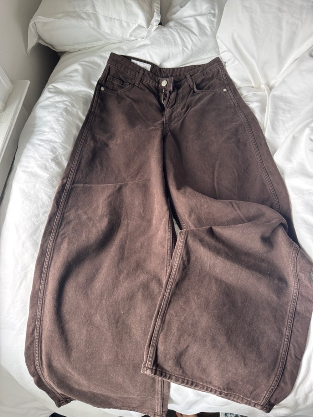 Zara Brown Boyfriend baggy Jeans